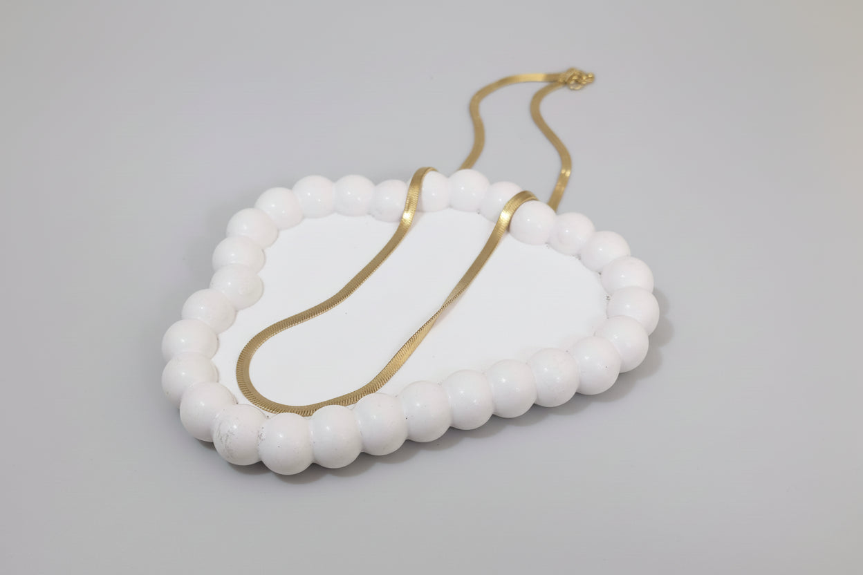 21 Inch Snake Chain Necklace – Unisex Waterproof Anti-Tarnish Stainless Steel | Minimal Gold Flat Chain