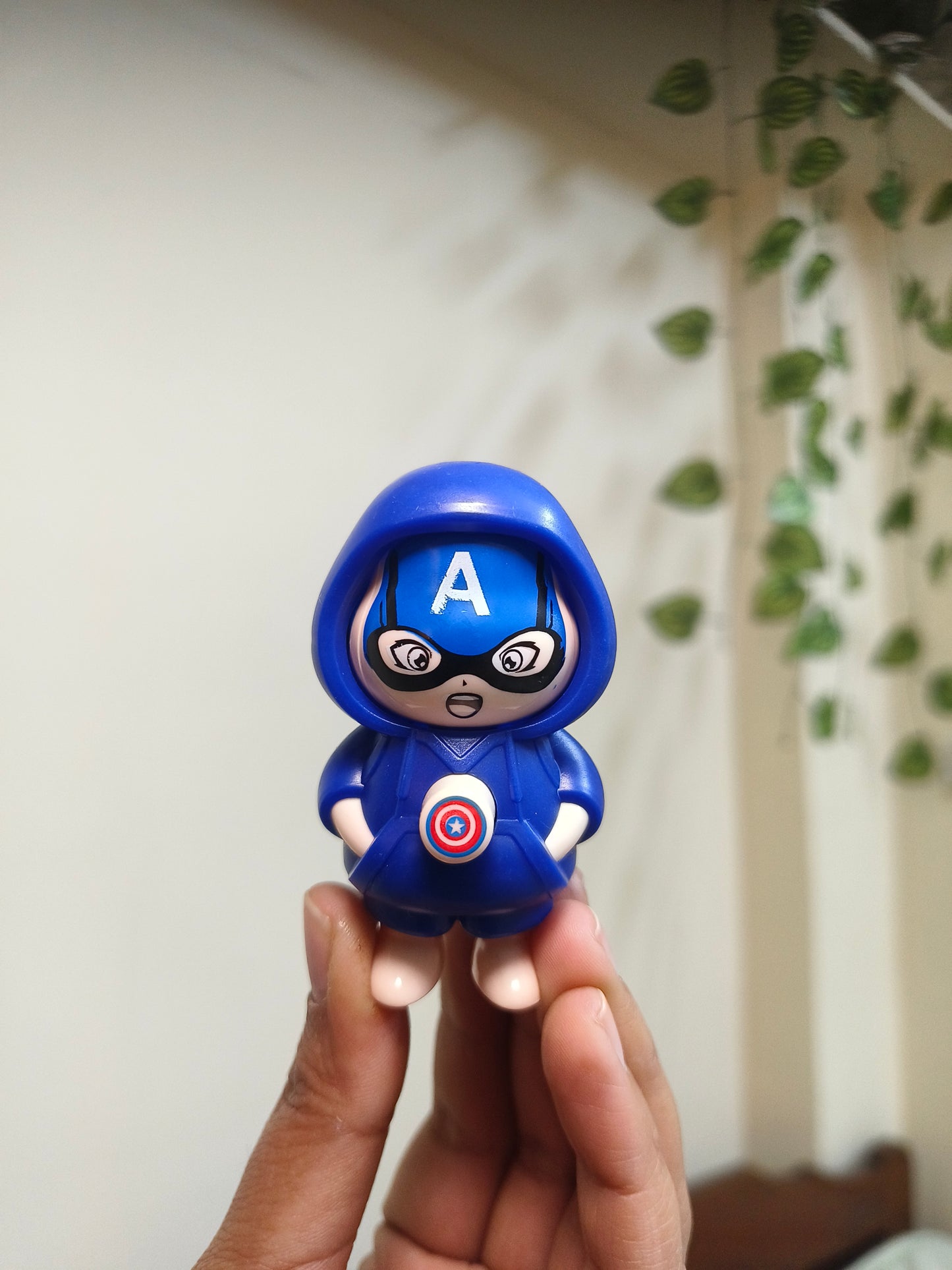 Mini 3 Mood Changing Superhero Keyring | Flip Face Hoodie Cartoon Keychain | Cute Action Figure Key Ring