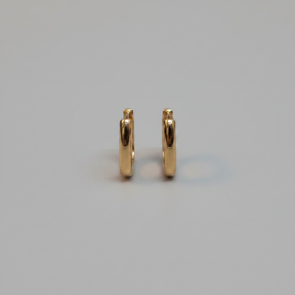 Classy Square Hoops for loob piercing