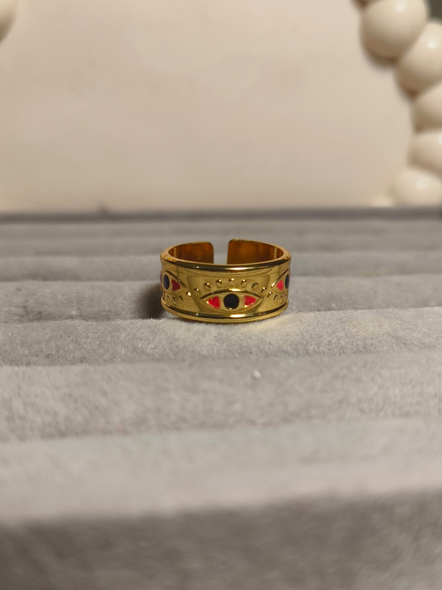 Evil Eye Antitarnish Waterproof Band Ring 🧿