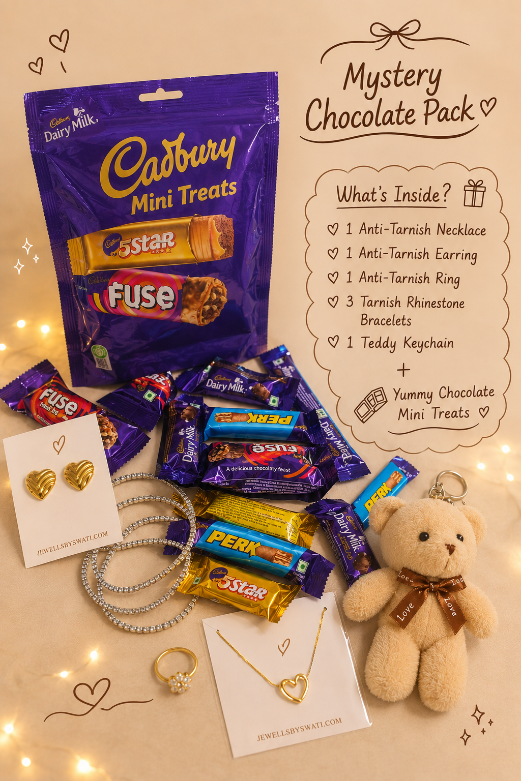 Mystry Jewellery Chocolate Pack ❤️😱