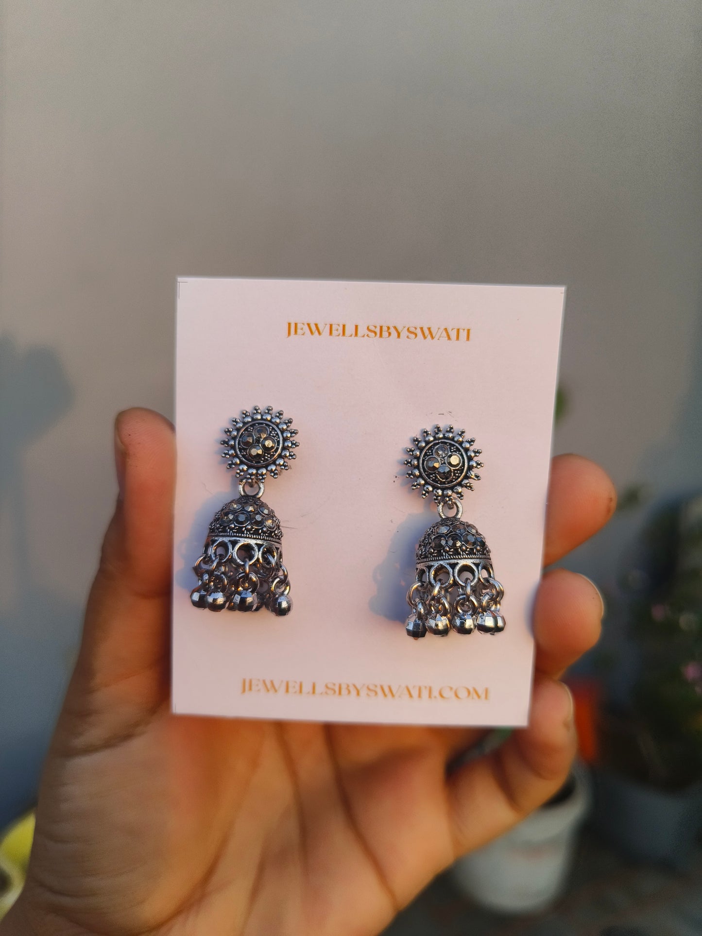 Combo of 7 Oxidized Silver Earrings Set for Women