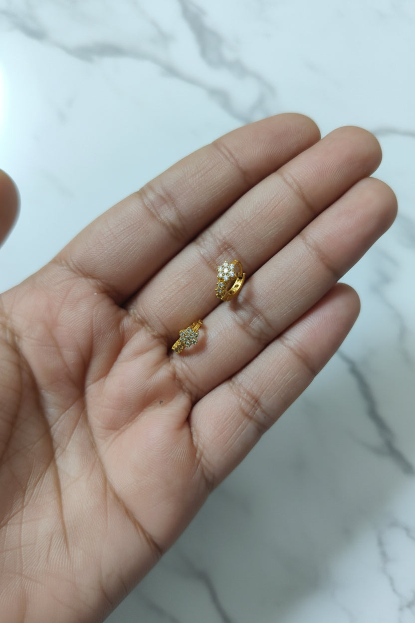Flower Hoops For Upper Lobe &Helix piercing