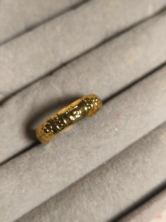 Golden Orbit Statement Ring ✨