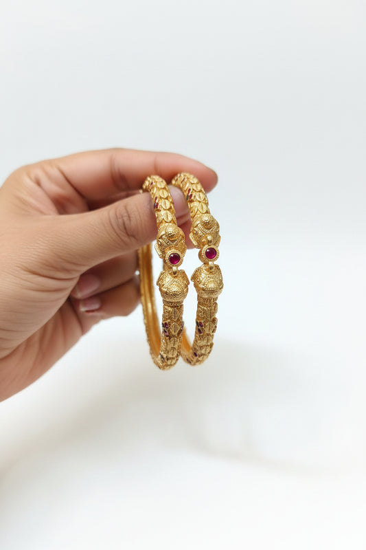 ROYAL ELEPHANT GOLDEN BANGLES