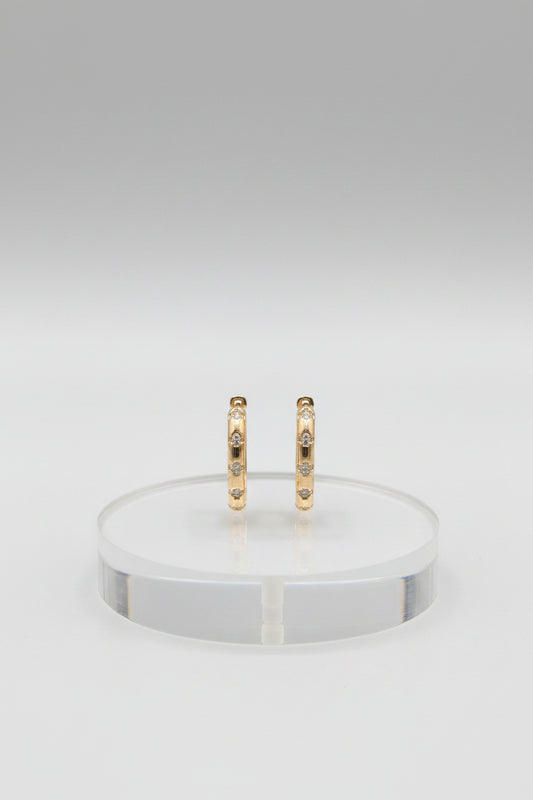 Classy Square Hoops for loob piercing