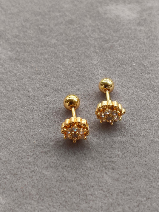 Ball back Round stone studs |BB2