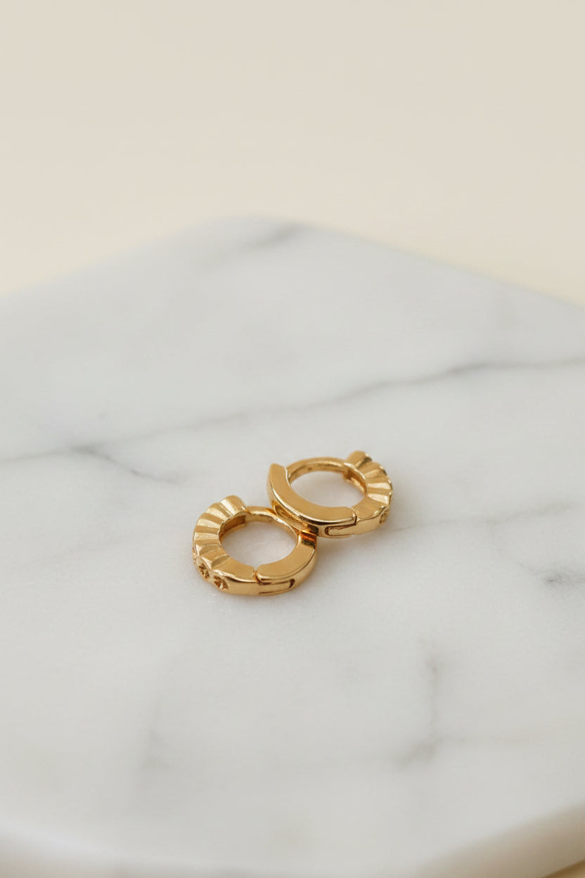 American Diamond Hoop for loop piercing and helix