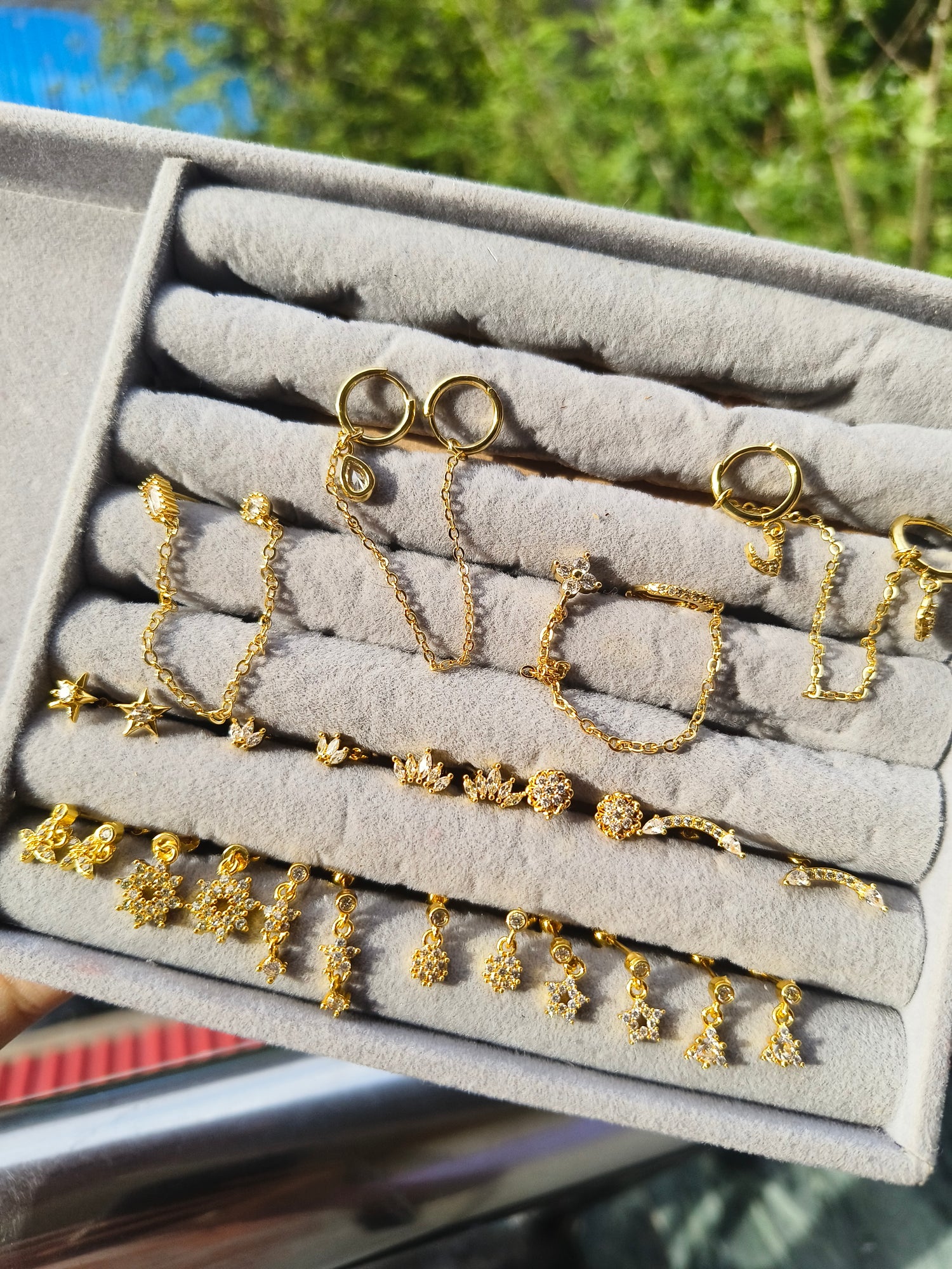 Ball Back earrings and ear connectors