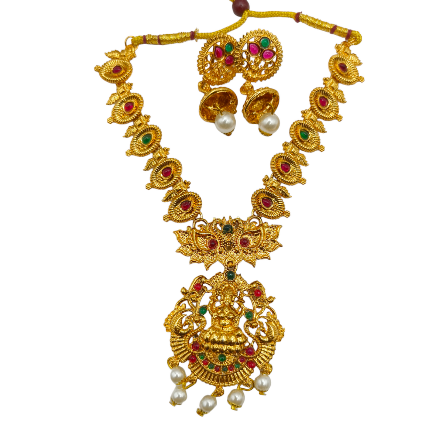 Regal Temple Jewellery Set – A Touch of Royal Tradition 👑