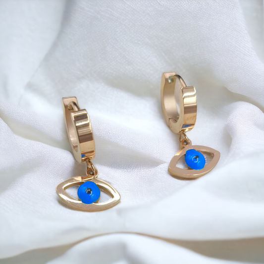 ANTITOURNISH EVIL EYE HOOP