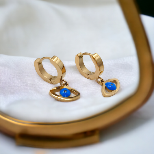 ANTITOURNISH EVIL EYE HOOP