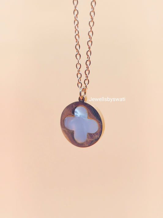 Golden Clover Charm Necklace