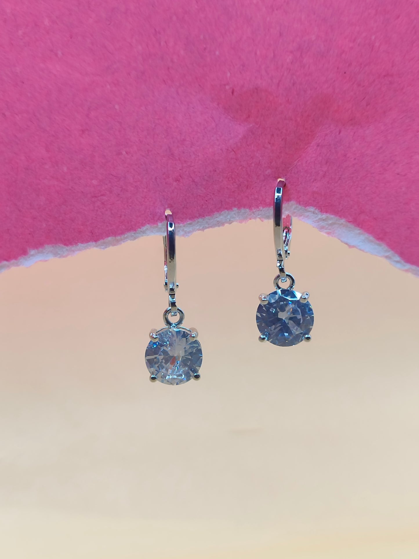 Classic Silver Crystal Drop Earrings | Timeless Elegance | Jewells by Swati