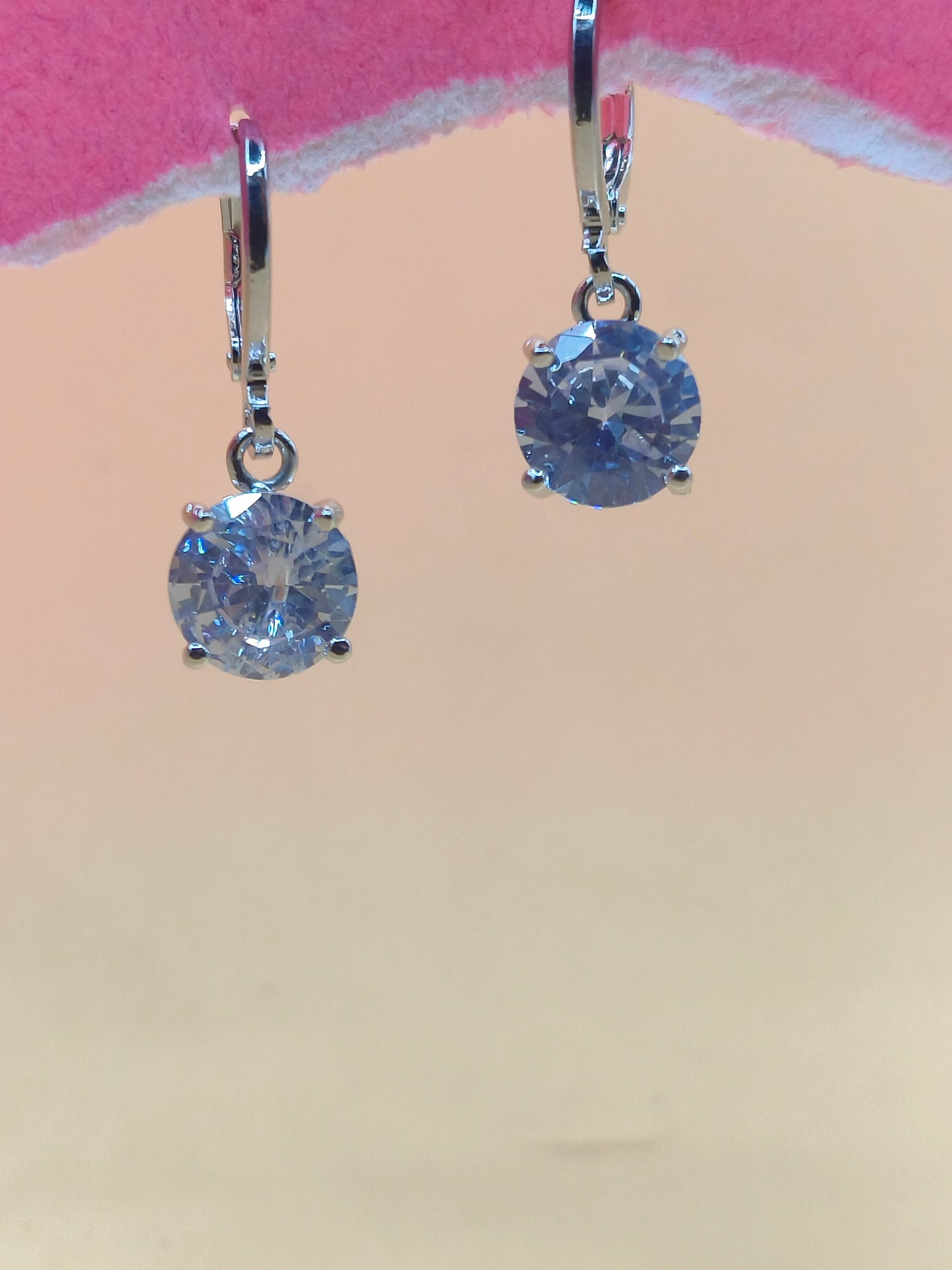 Classic Silver Crystal Drop Earrings | Timeless Elegance | Jewells by Swati