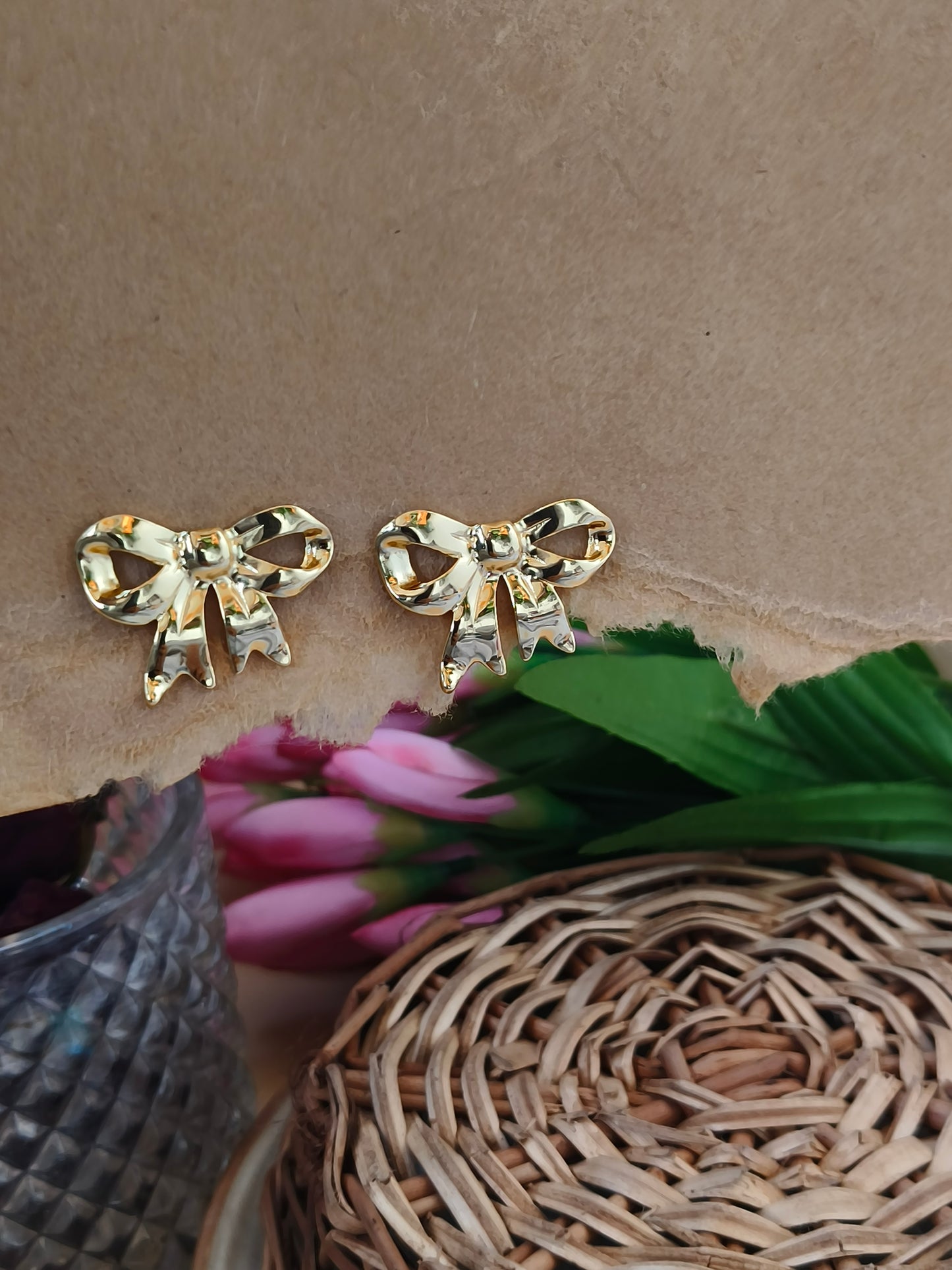 Anti-Tarnish Gold Bow Knot Earrings – Long-Lasting Shine