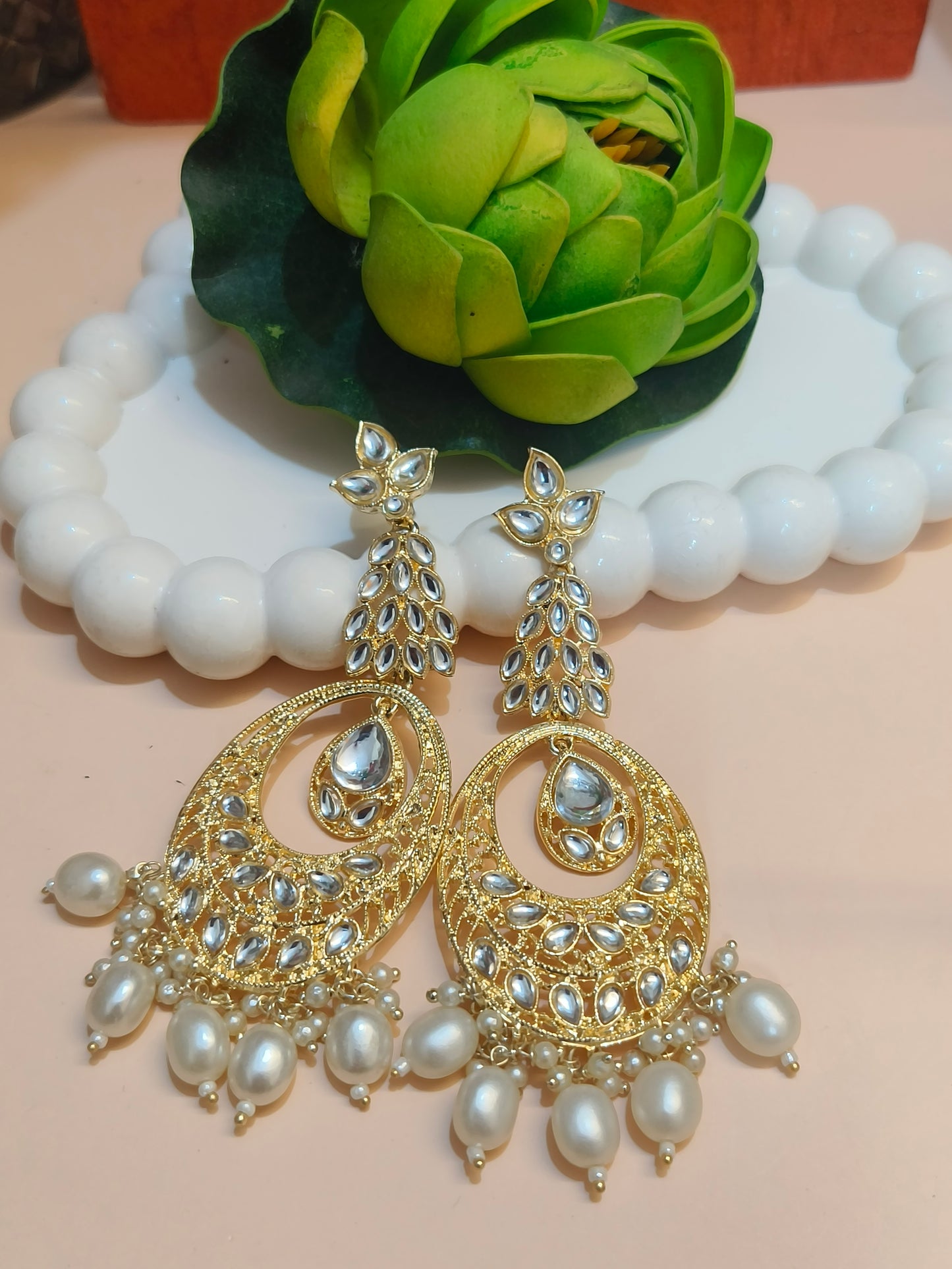 BEAUTIFUL GOLDEN LONG EARRINGS