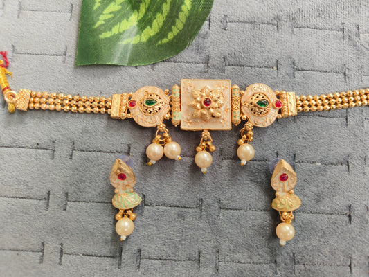 RAJWADI CHOKAR NEACKLACE SET