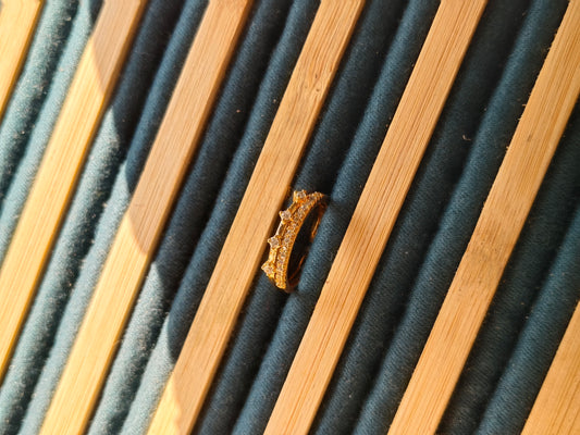 Classic Gold AD Band Ring | Anti-Tarnish finish