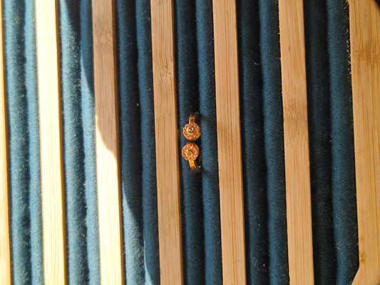 Double Circle American Diamond Ring for Women