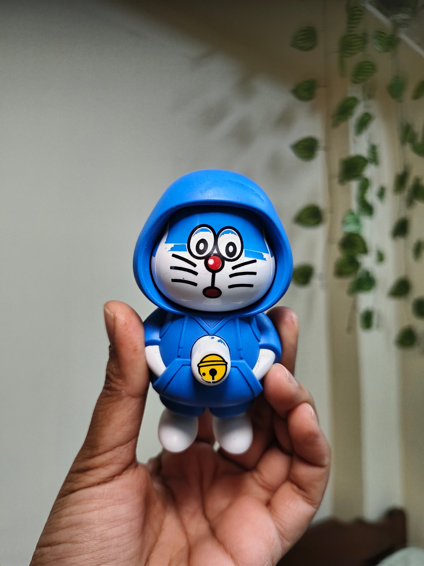Cute Doraemon Hoodie Mini Figure keychain  | Cartoon Anime Collectible Toy | Keychain Figurine for Kids & Fans