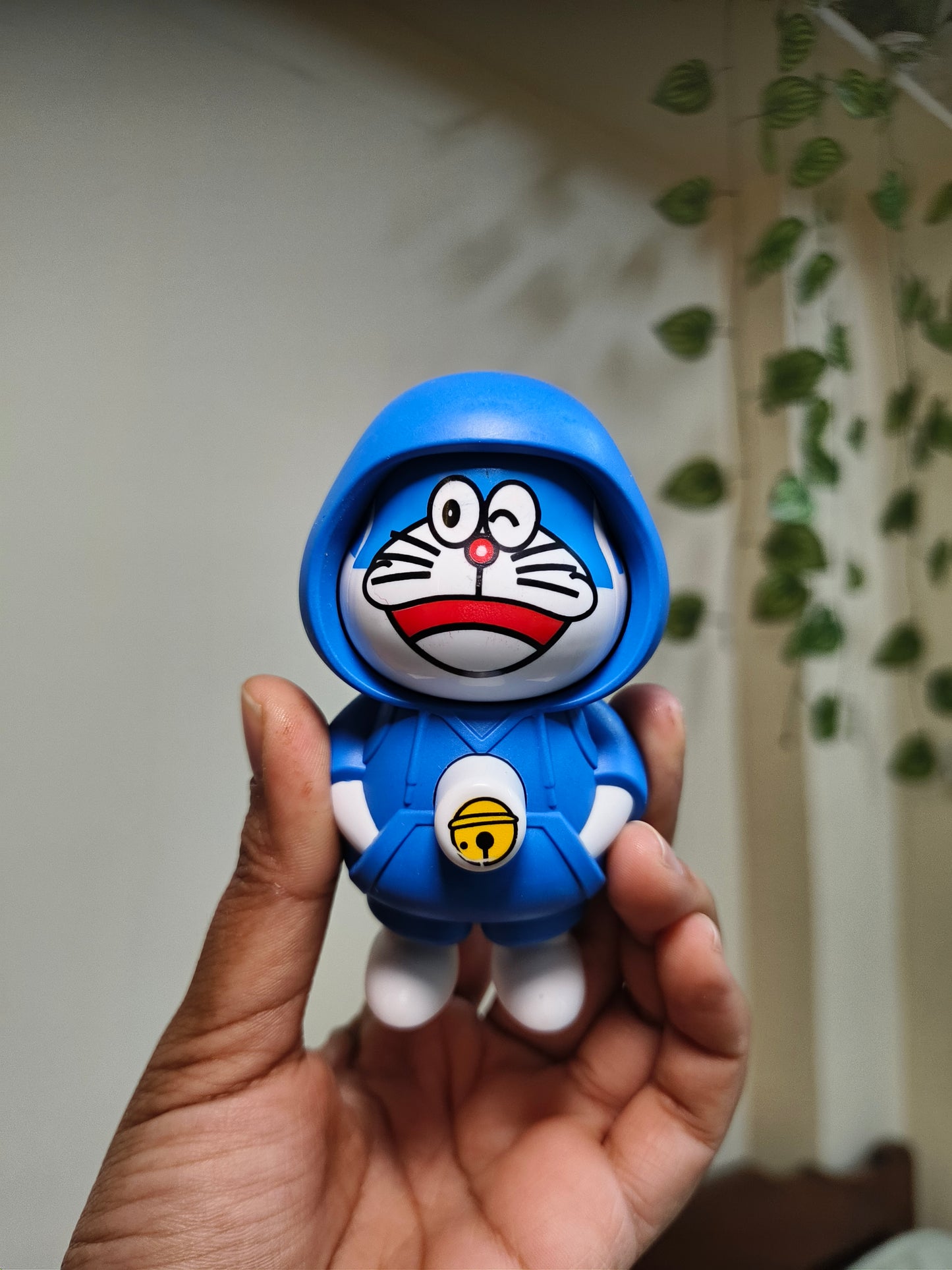Cute Doraemon Hoodie Mini Figure keychain  | Cartoon Anime Collectible Toy | Keychain Figurine for Kids & Fans