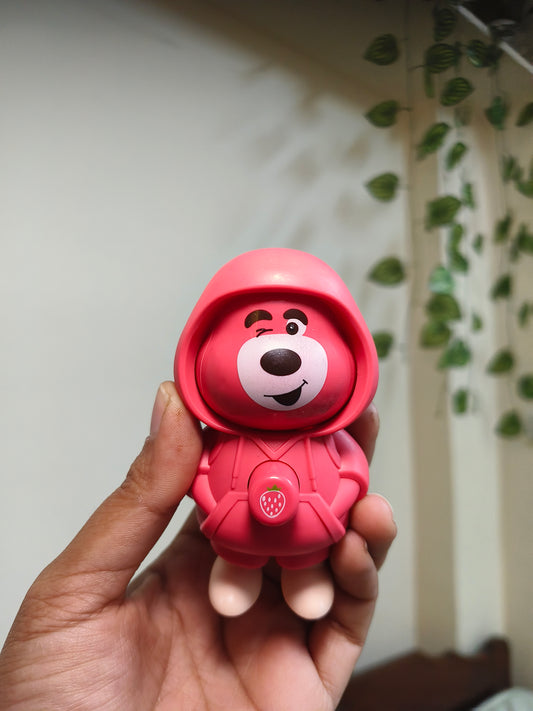 3 Mood Changing Cute Bear Hoodie Keychain | Flip Face Cartoon Keyring | Kawaii Mini Collectible Keychain