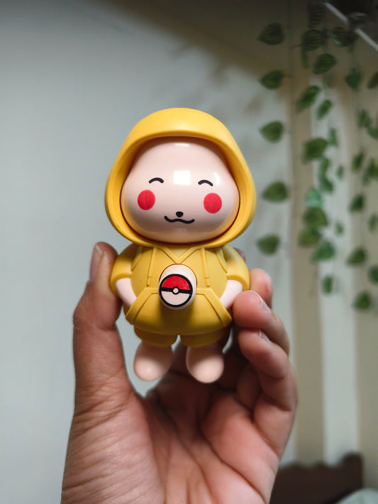 3 Mood Changing Cute Hoodie Cartoon Keychain | Flip Face Kawaii Keyring | Mini Anime Collectible Keychain