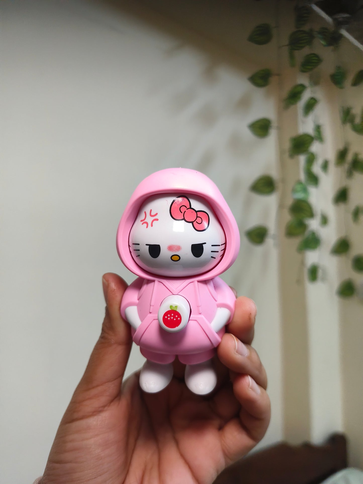 Hello Kitty 3 Mood Changing Keychain | Cute Hoodie Flip Face Keyring | Kawaii Cartoon Collectible