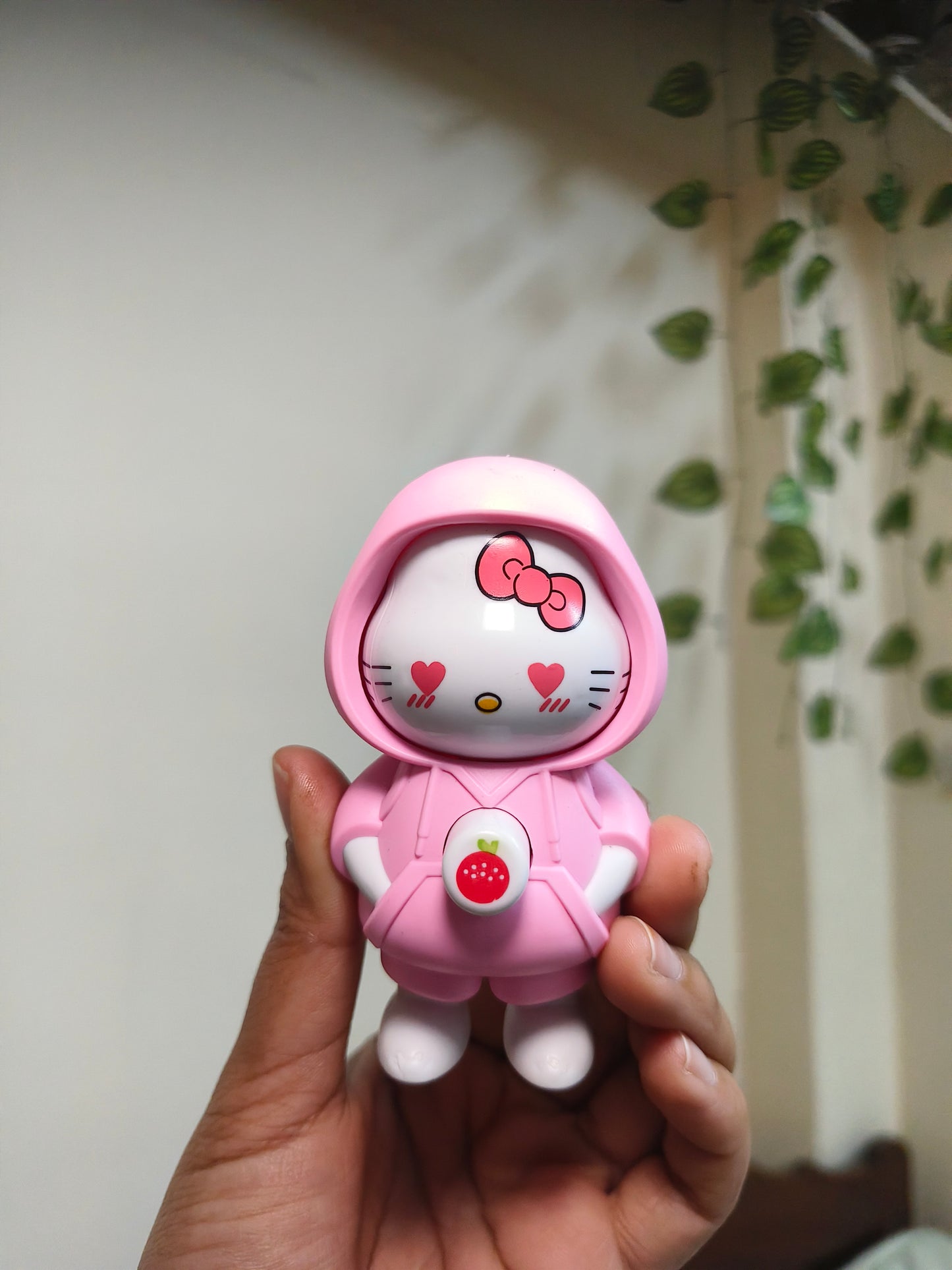 Hello Kitty 3 Mood Changing Keychain | Cute Hoodie Flip Face Keyring | Kawaii Cartoon Collectible