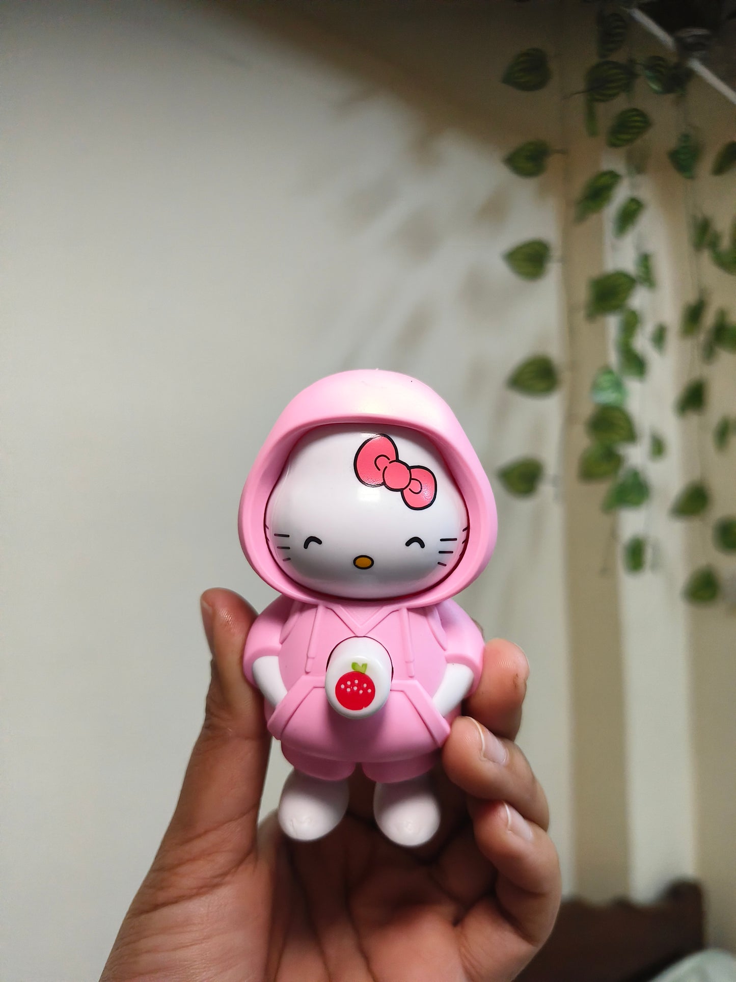 Hello Kitty 3 Mood Changing Keychain | Cute Hoodie Flip Face Keyring | Kawaii Cartoon Collectible