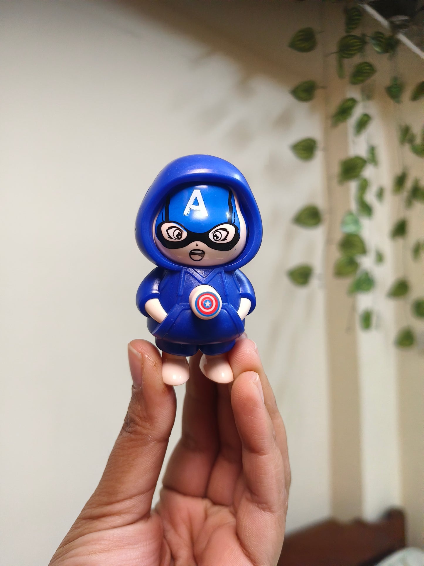 Mini 3 Mood Changing Superhero Keyring | Flip Face Hoodie Cartoon Keychain | Cute Action Figure Key Ring
