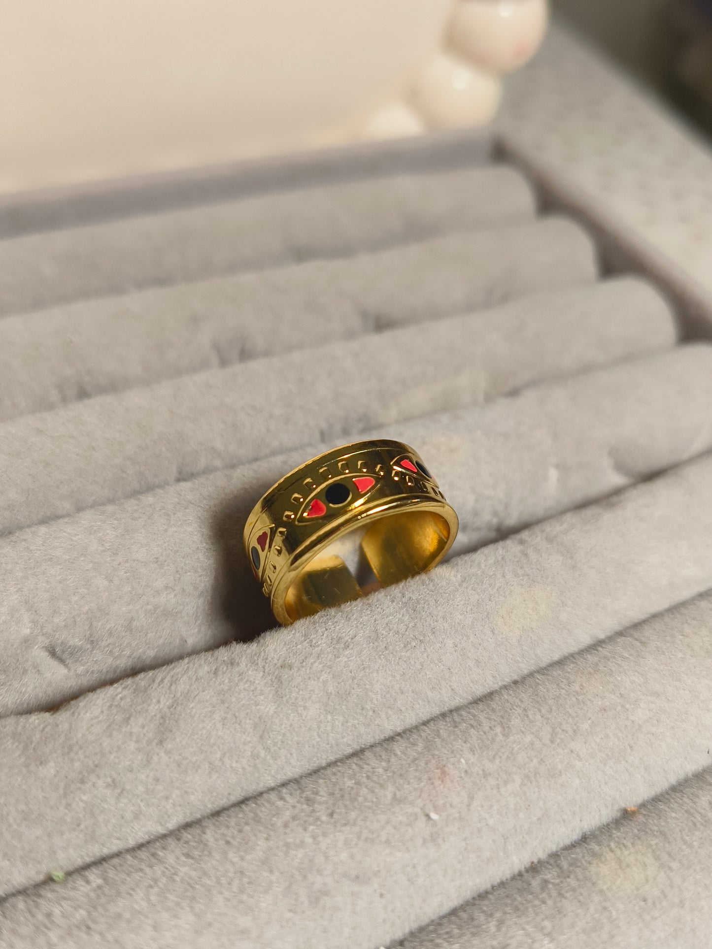 Evil Eye Antitarnish Waterproof Band Ring 🧿