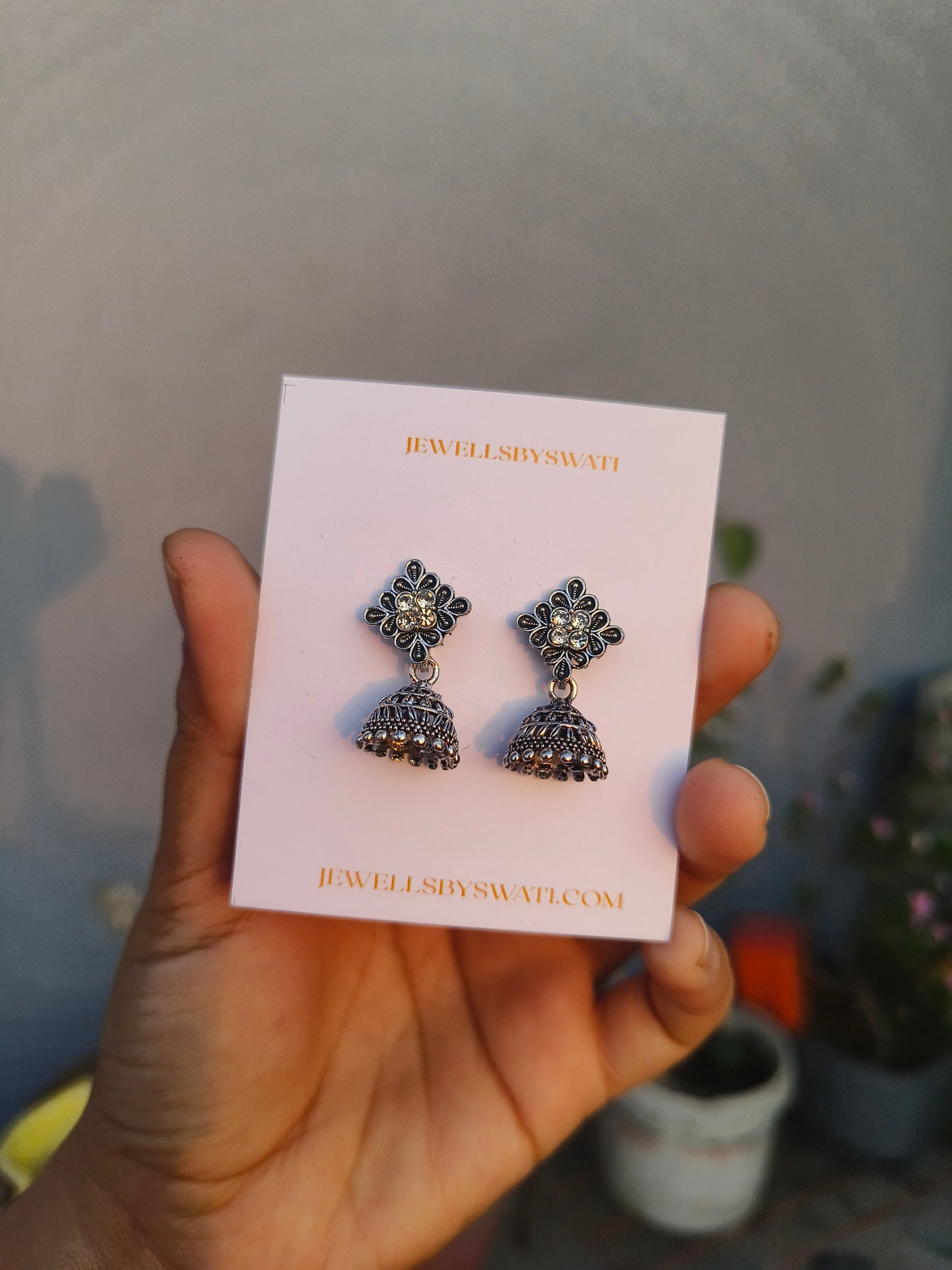 Combo of 7 Oxidized Silver Earrings Set for Women