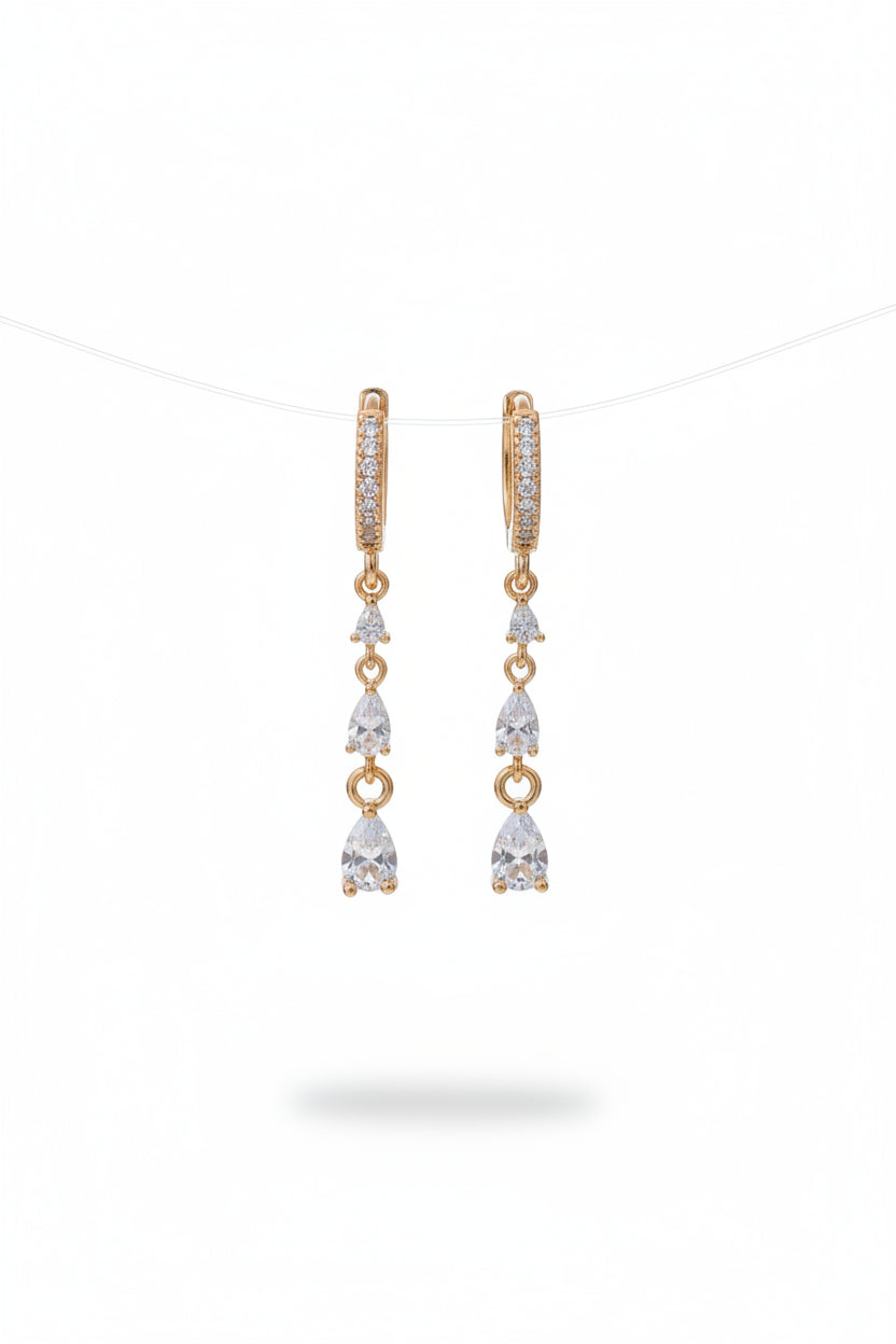 American Diamond Drop Earrings 🤍