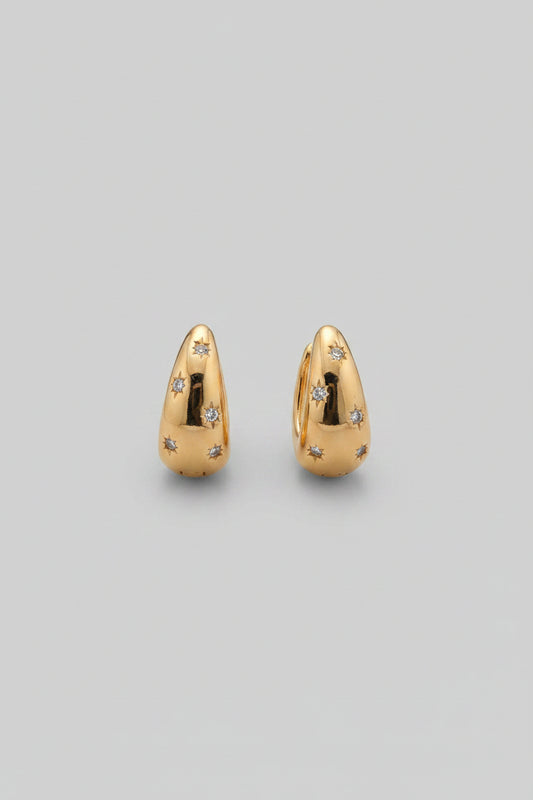 Cashew Small Hoops for  Lobe Piercing