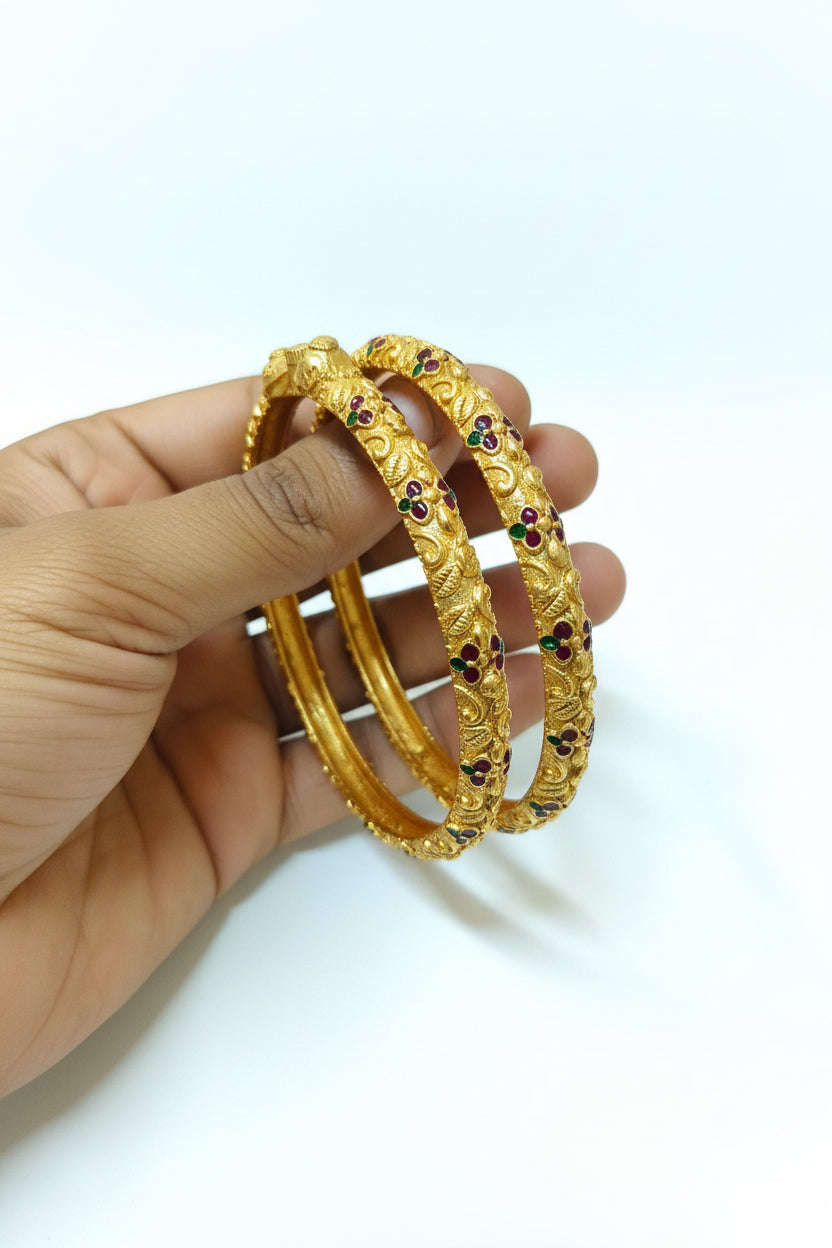 ROYAL ELEPHANT GOLDEN BANGLES