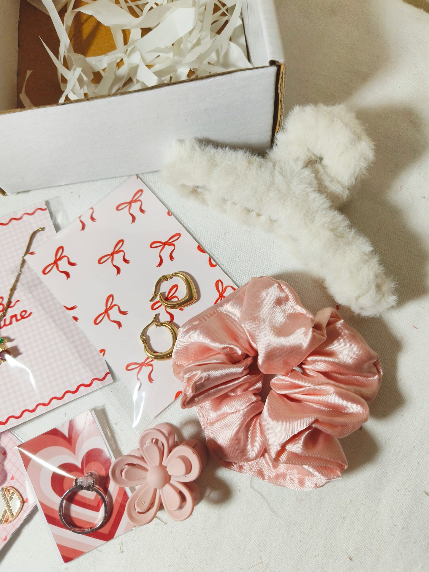 Blush Love Valentine Hamper | Romantic Gift Box with Jewelry, Chocolates & Cute Accessories