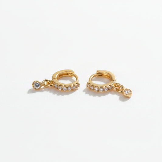 Dangler hoops for helix and loop piercing