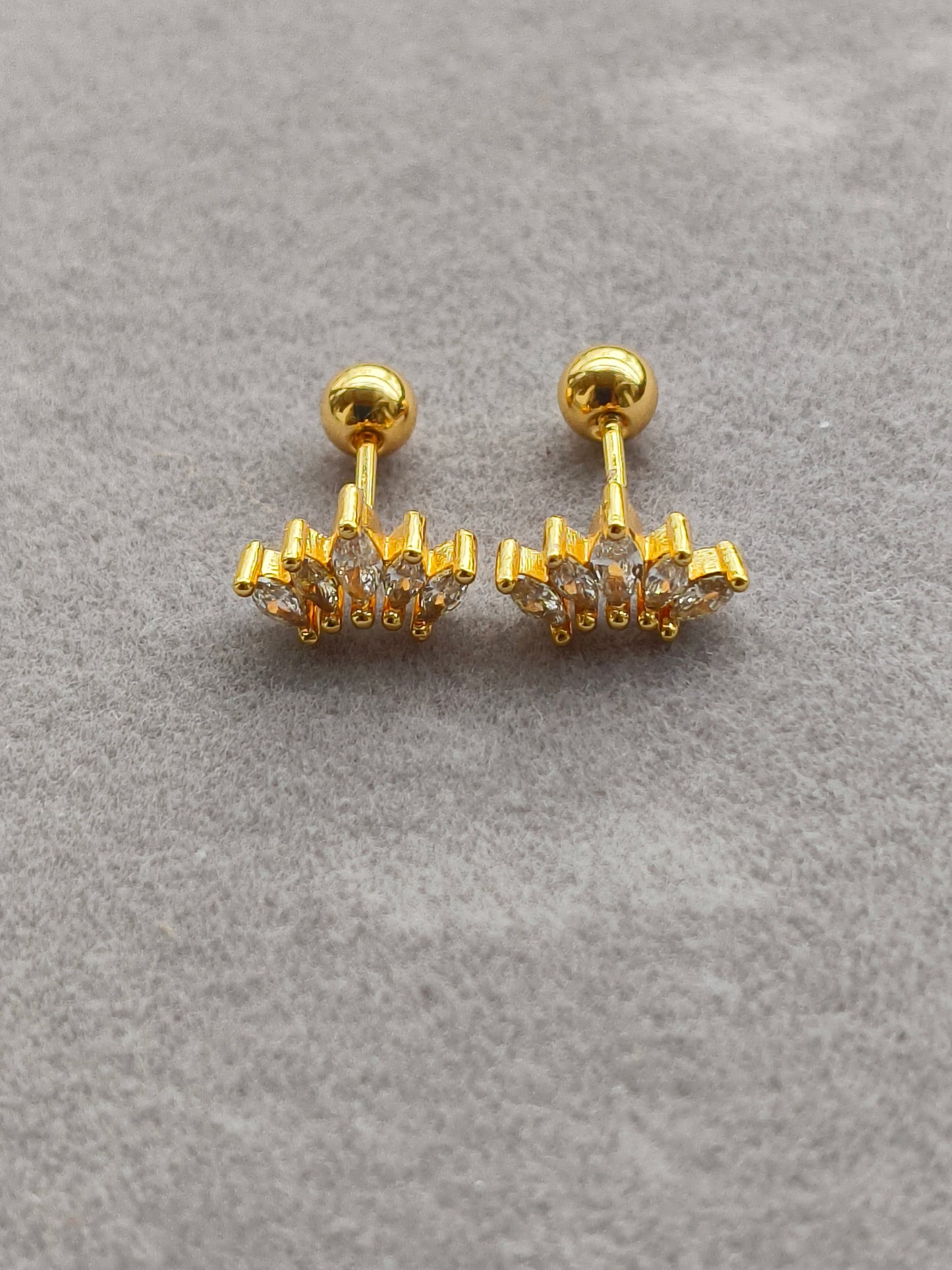Ball back Crown Studs |BB54