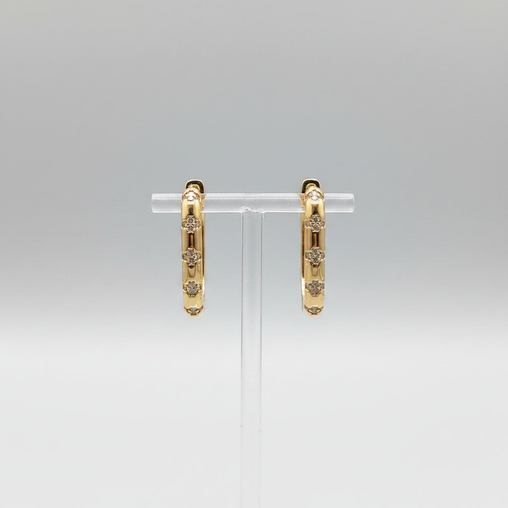 Classy Square Hoops for loob piercing