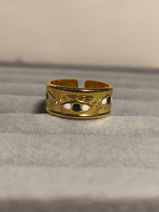 Evil Eye Anti-Tarnish Waterproof Band Ring 🧿✨