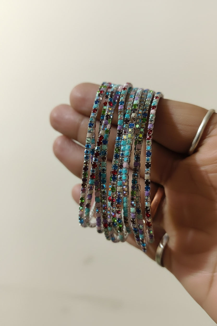 Multicolore Rhinestone Tennis Bracelate (1Piece)