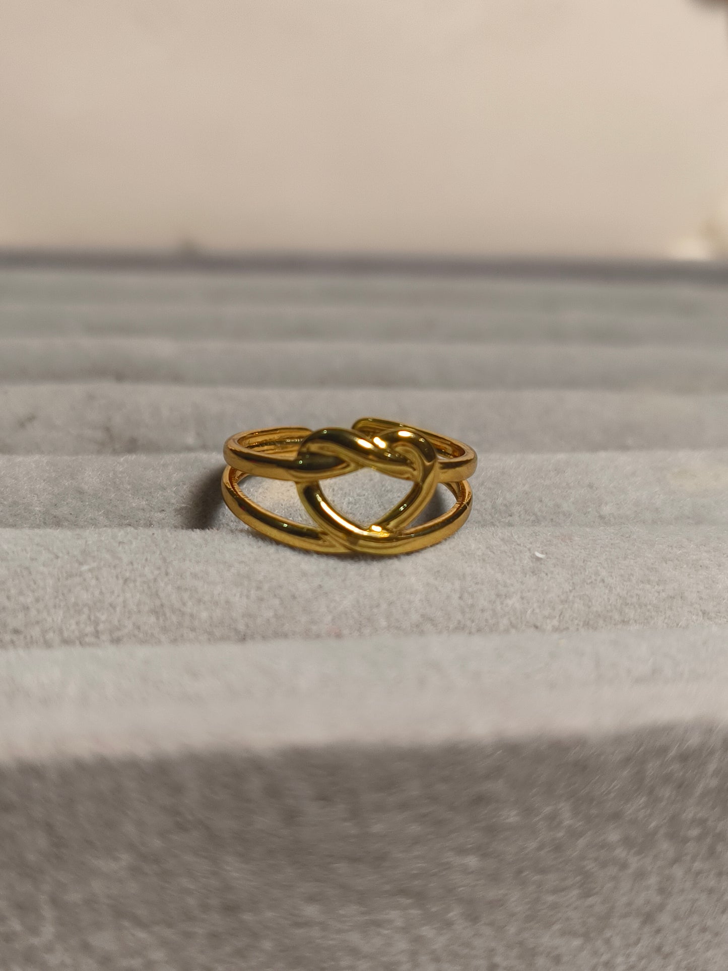Minimal Heart Ring for Women