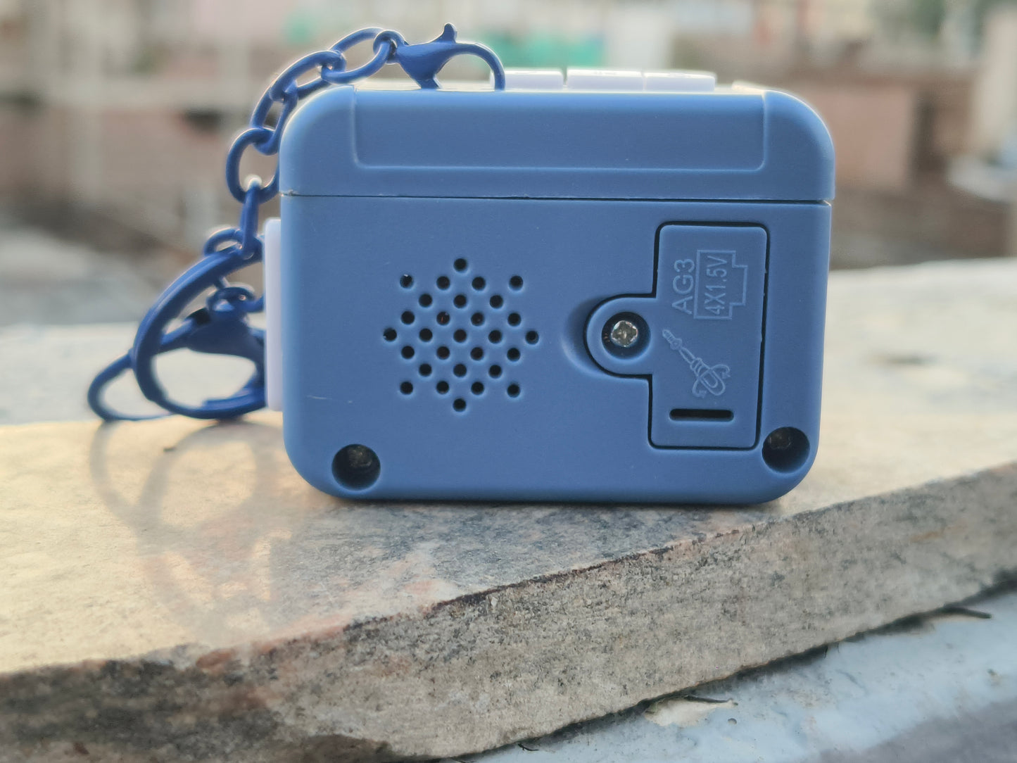 Retro voice recorder keychain 📼