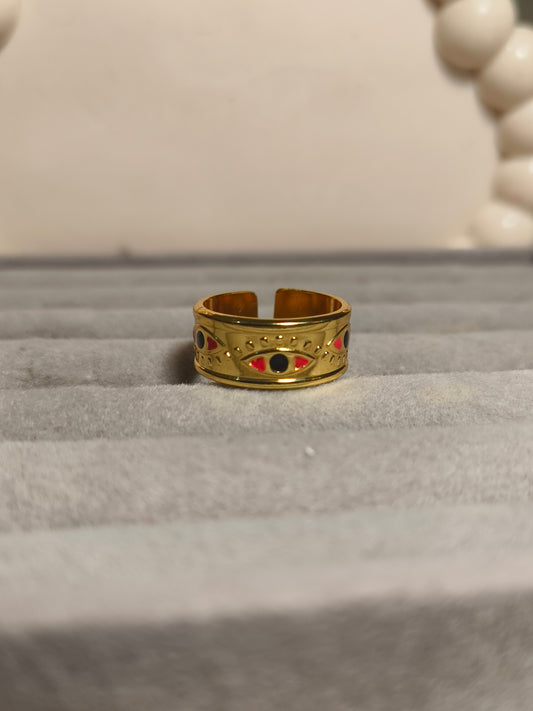 Evil Eye Antitarnish Waterproof Band Ring 🧿