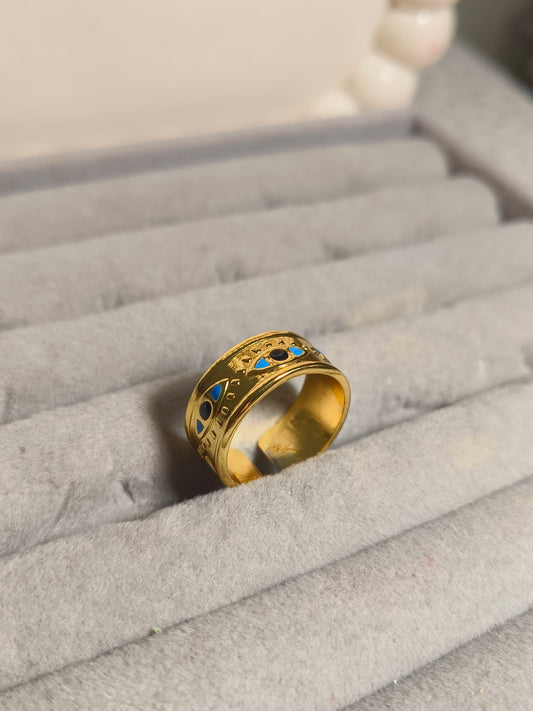 Evil Eye Anti-Tarnish Waterproof Band Ring 🧿✨
