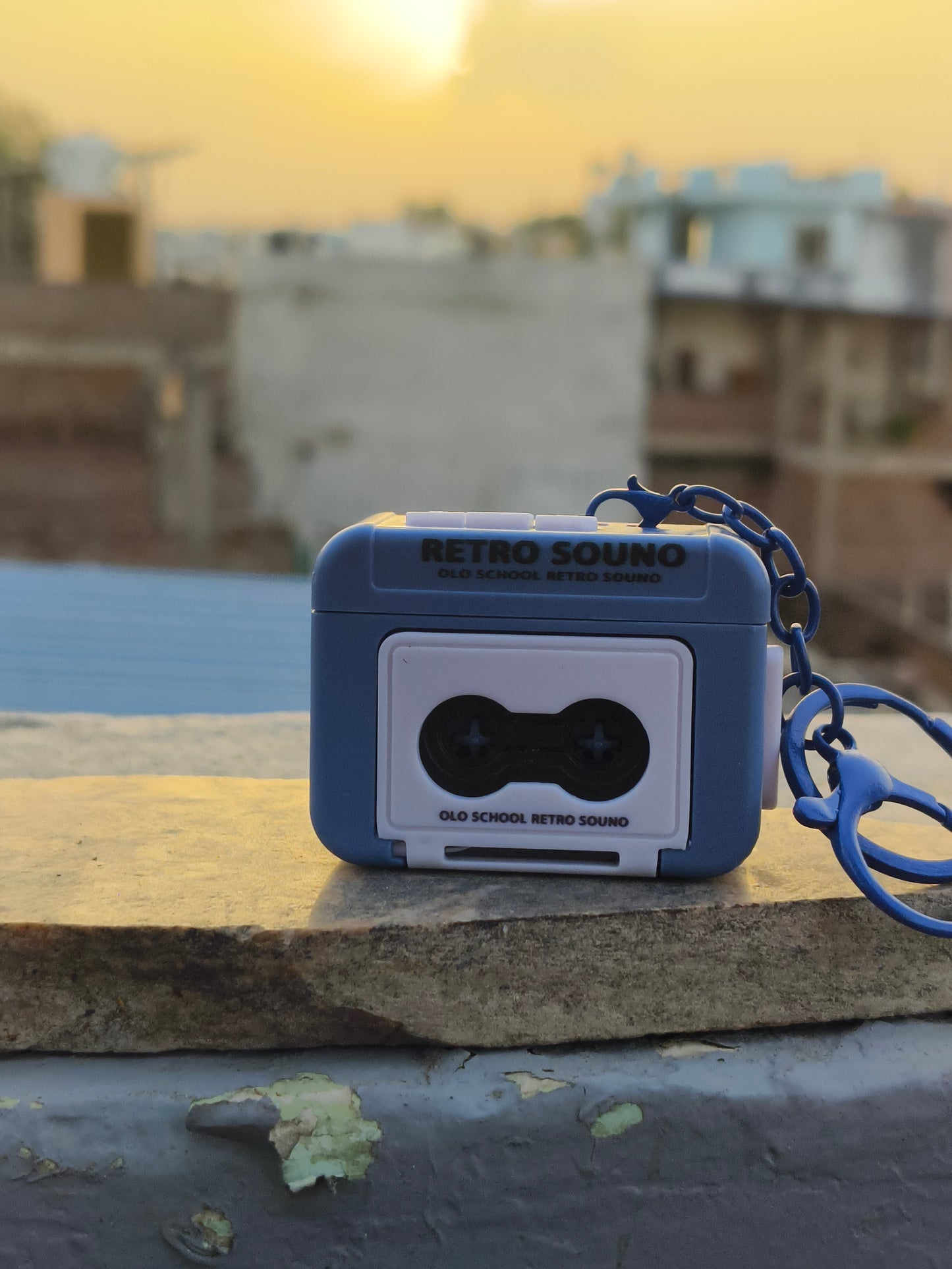 Retro voice recorder keychain 📼