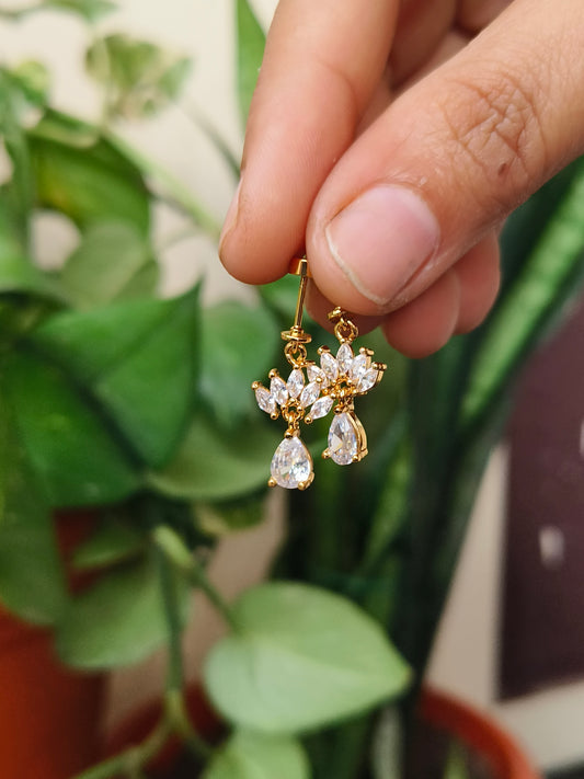 Floral Teardrop Flat Back For Vertical Helix Piercing ✨