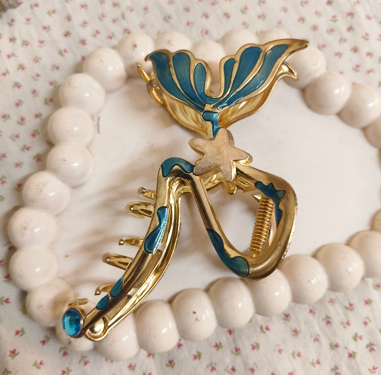 Golden Mermaid Hair Claw